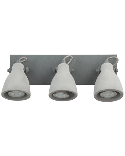  3 Light Spotlight MISTAGO Adjustable Concrete Grey