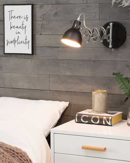  Wall Lamp HARRINGTON Adjustable Metal Black