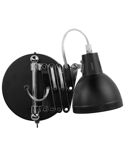  Wall Lamp HARRINGTON Adjustable Metal Black