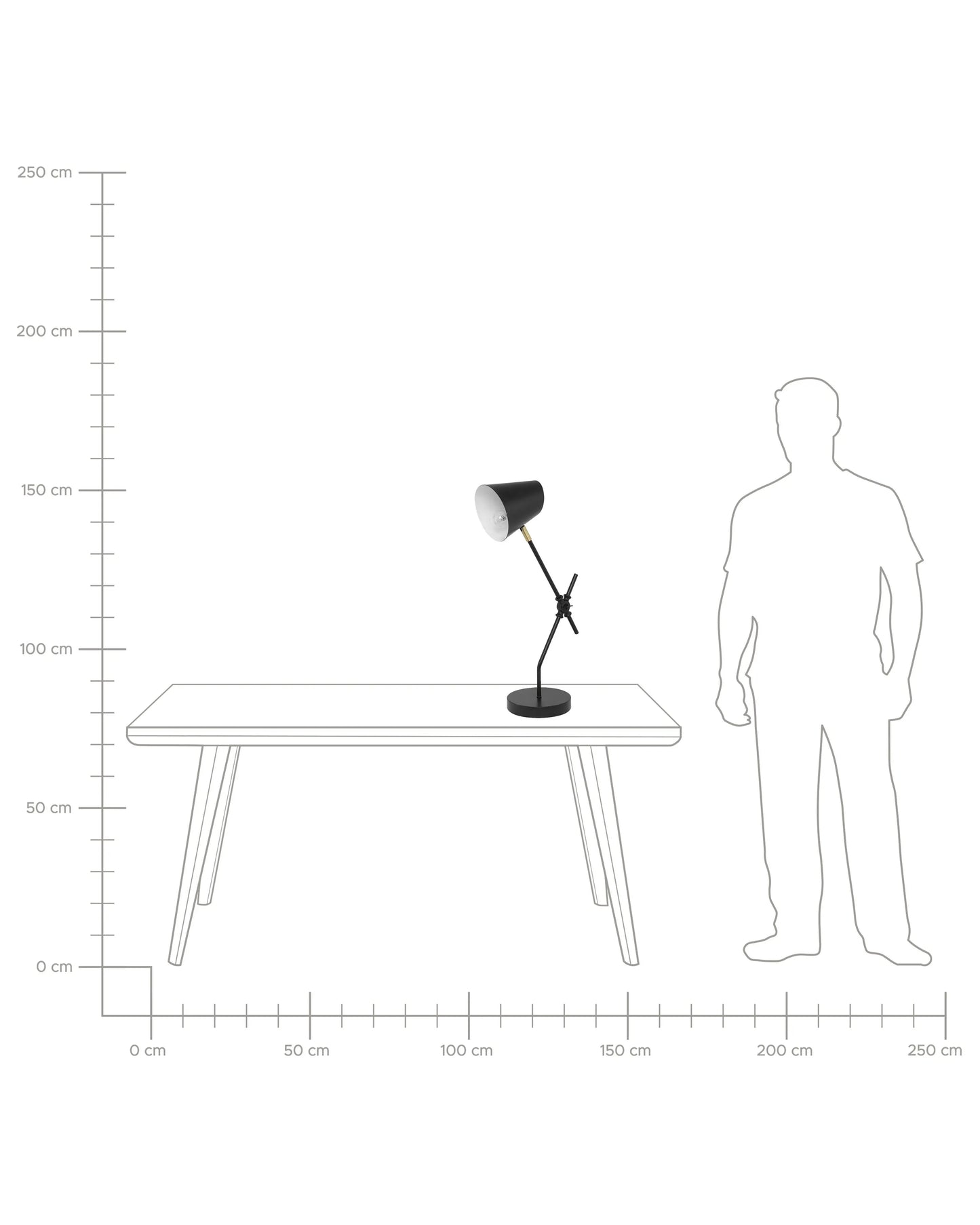  Desk Lamp HORTON Adjustable Metal Black