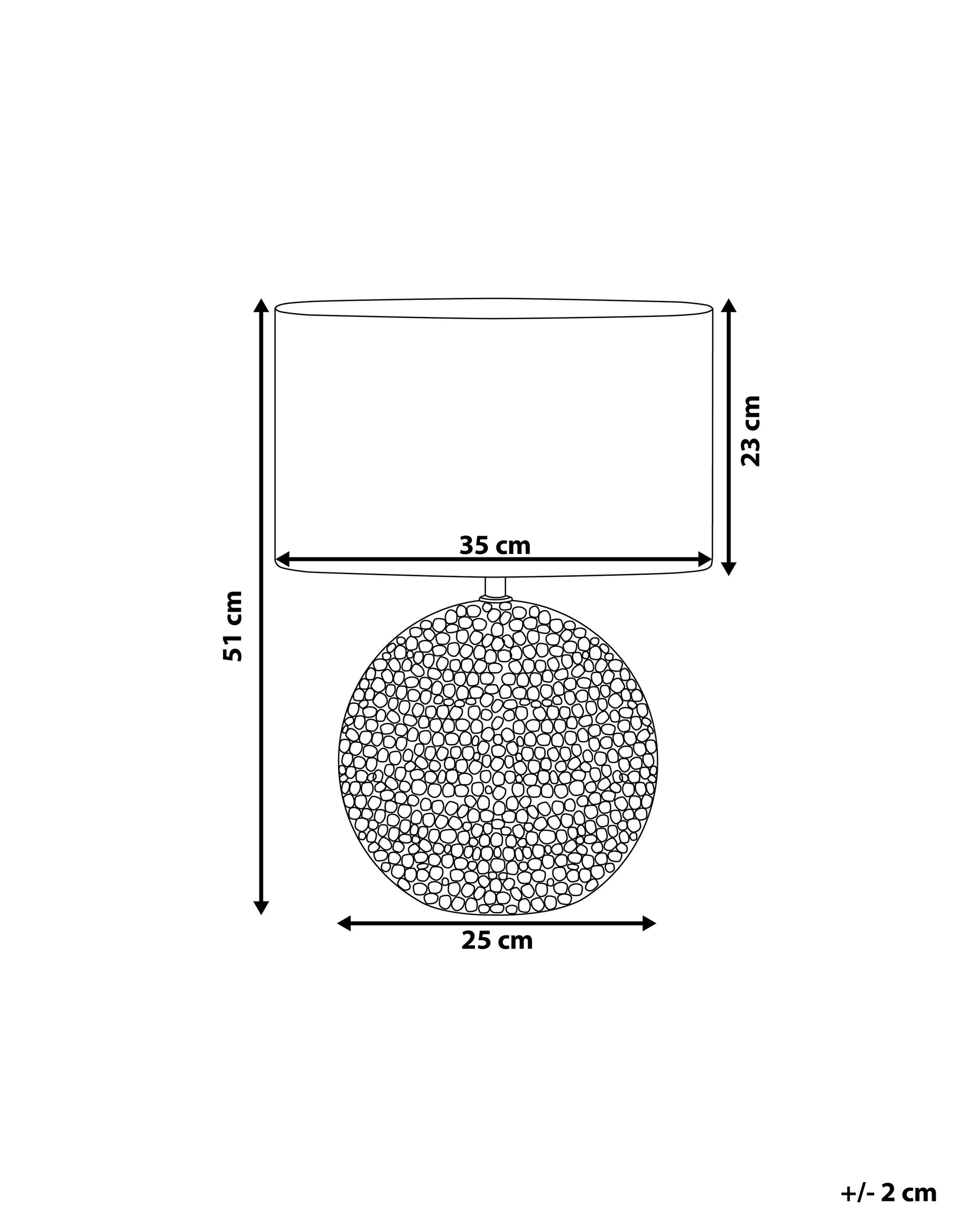  Table Lamp NASVA Ceramic Silver