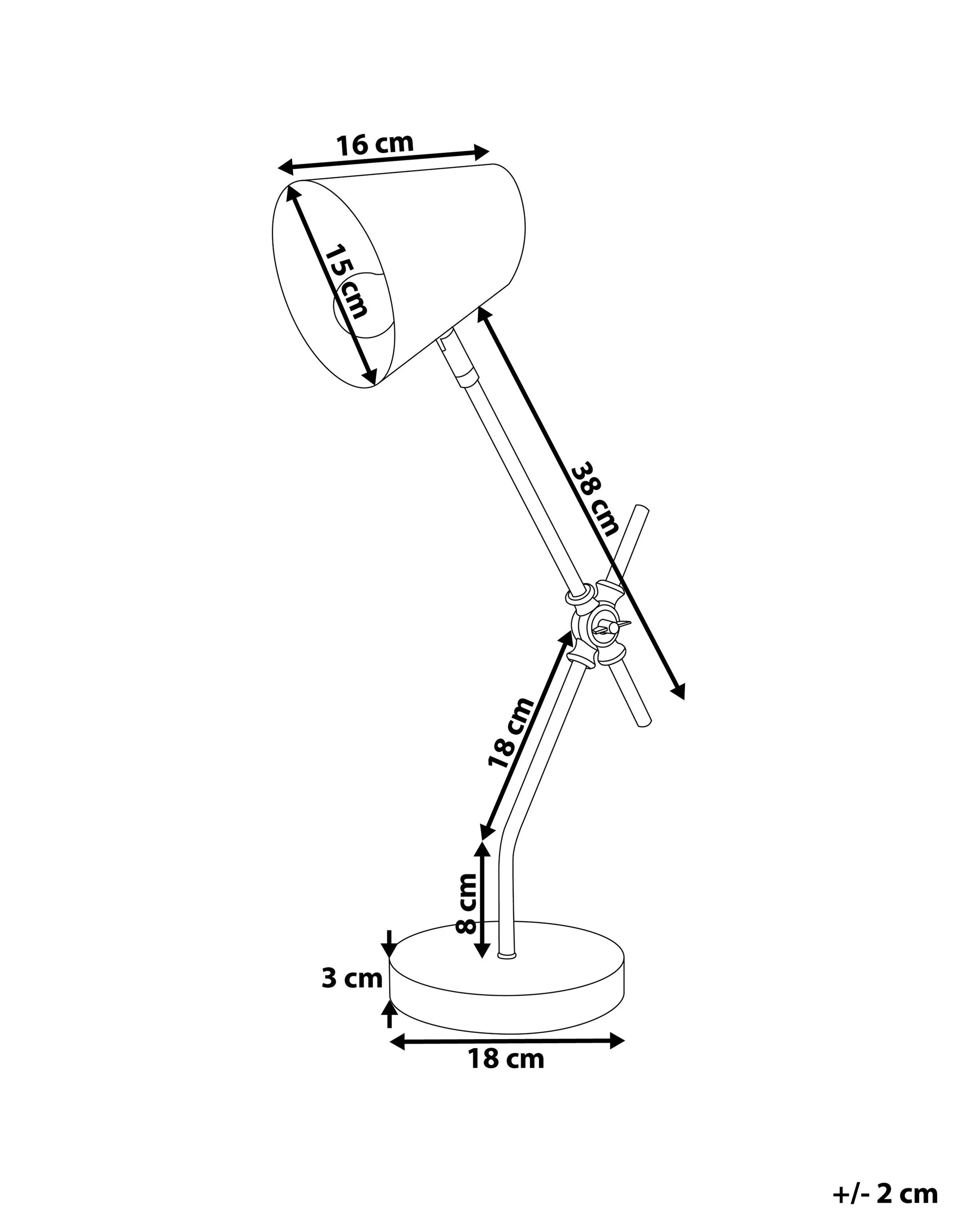  Desk Lamp HORTON Adjustable Metal Black