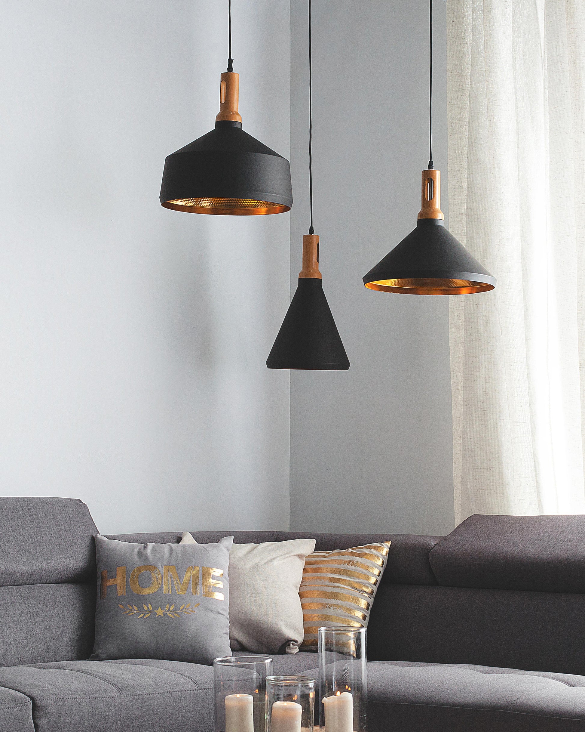 Pendant Lamp MACKENZIE Metal Black