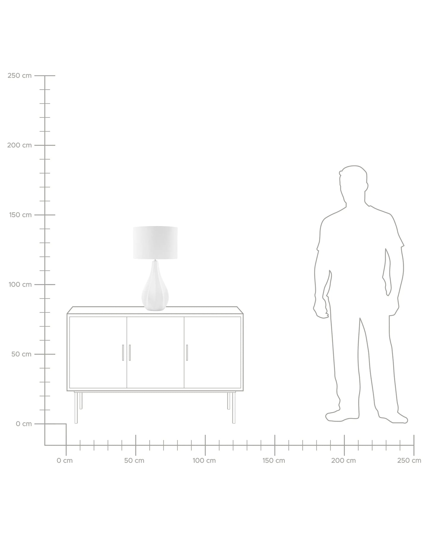  Table Lamp SANTEE Porcelain Off-White