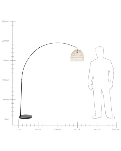  Floor Lamp GUAVIARE Rattan Beige