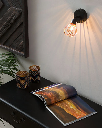  Set Of 2 Spotlight Lamps VOLGA Adjustable Metal Black