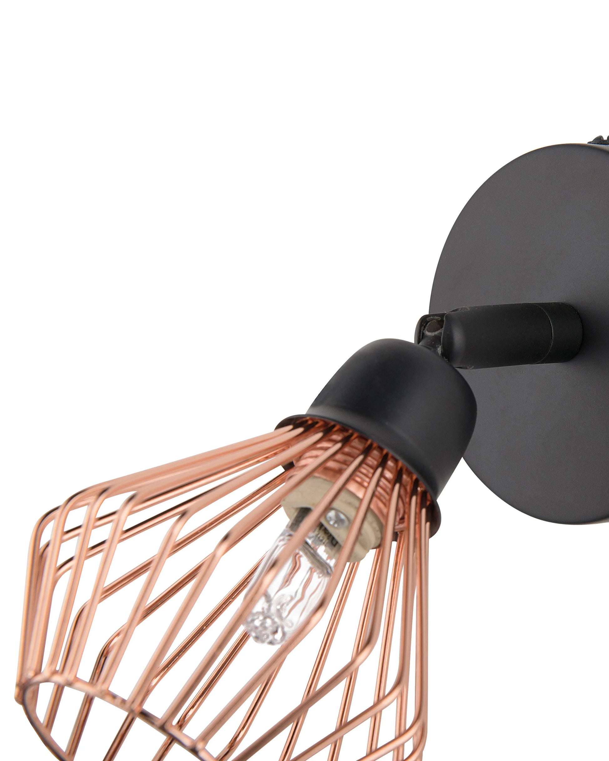  Set Of 2 Spotlight Lamps VOLGA Adjustable Metal Black