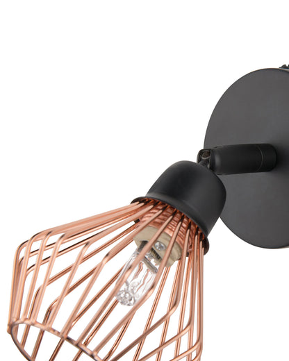  Set Of 2 Spotlight Lamps VOLGA Adjustable Metal Black