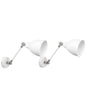  Set Of 2 Wall Lamps MISSISSIPPI Adjustable Metal White