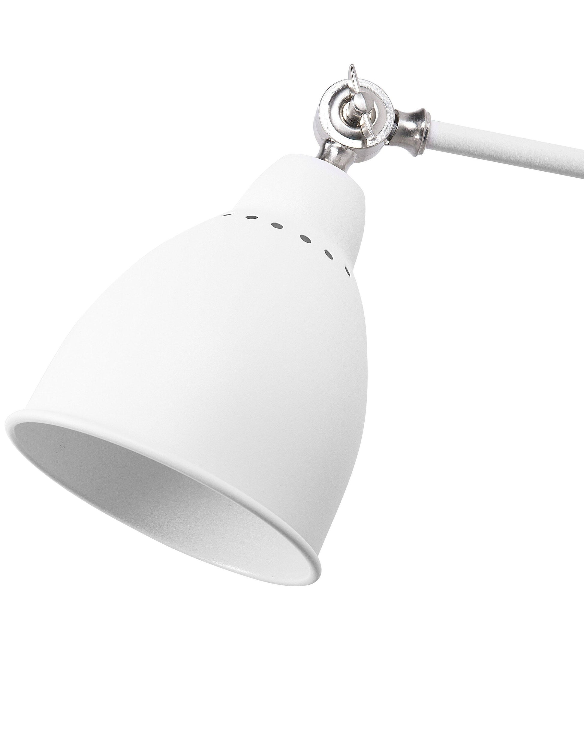  Set Of 2 Wall Lamps MISSISSIPPI Adjustable Metal White
