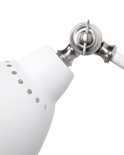  Set Of 2 Wall Lamps MISSISSIPPI Adjustable Metal White