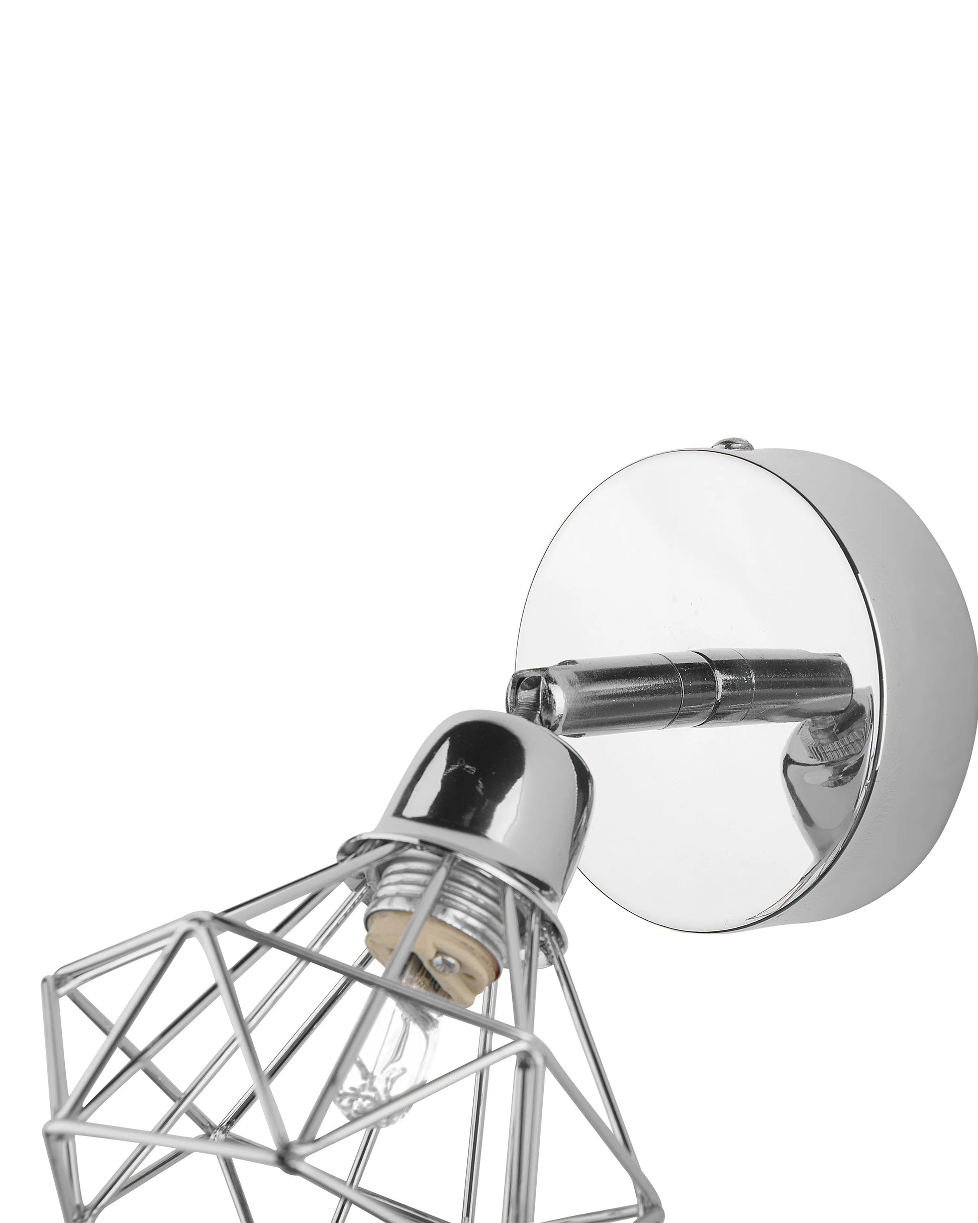  Set Of 2 Spotlight Lamps ERMA Adjustable Metal Silver