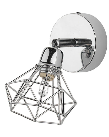  Set Of 2 Spotlight Lamps ERMA Adjustable Metal Silver