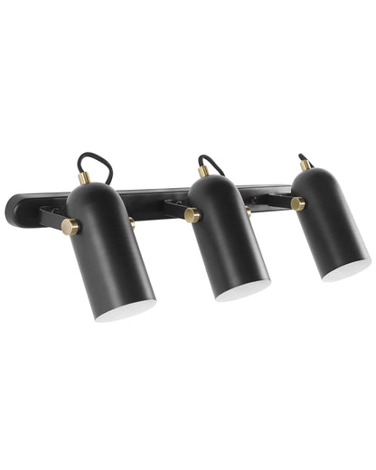  3 Light Spotlight TYRIA Adjustable Metal Black
