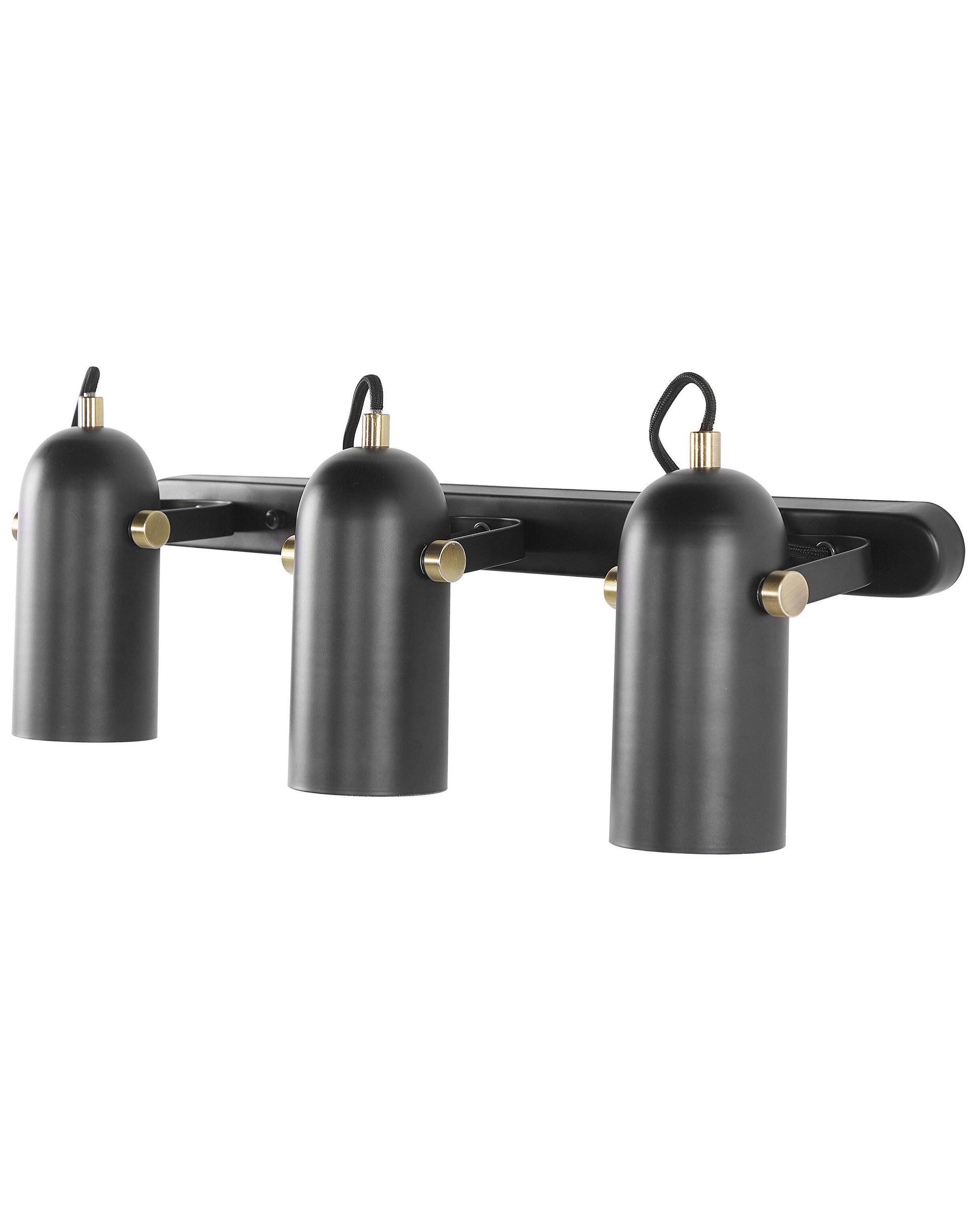  3 Light Spotlight TYRIA Adjustable Metal Black