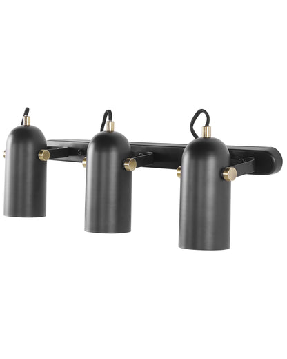  3 Light Spotlight TYRIA Adjustable Metal Black