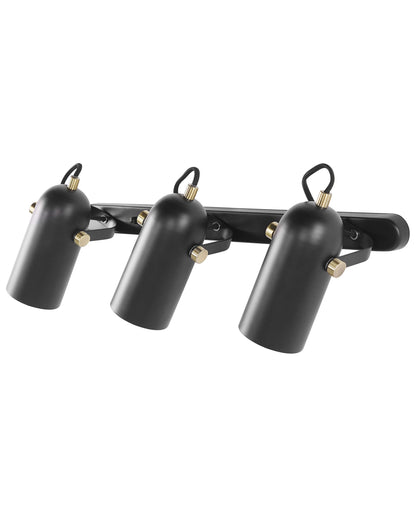  3 Light Spotlight TYRIA Adjustable Metal Black