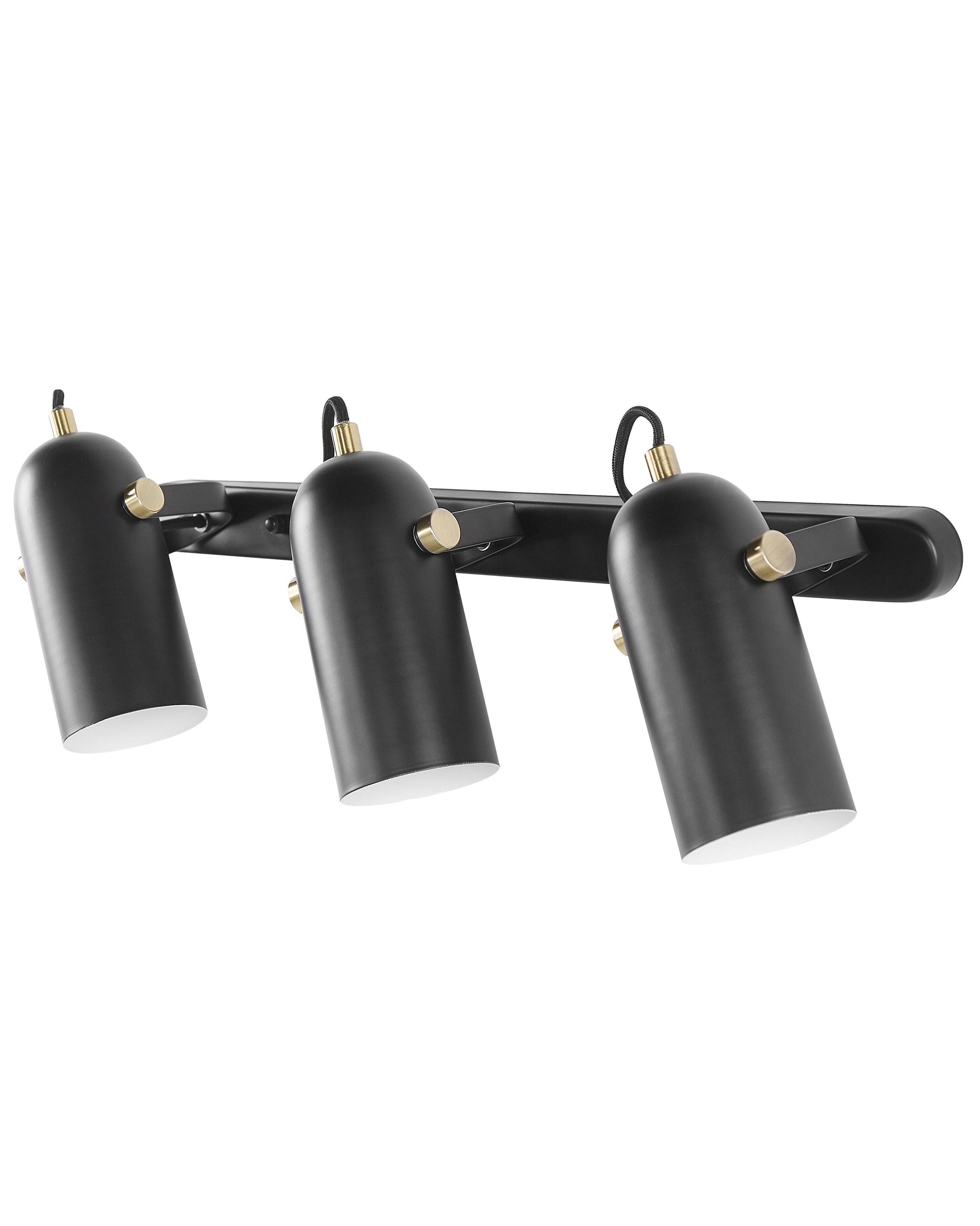  3 Light Spotlight TYRIA Adjustable Metal Black