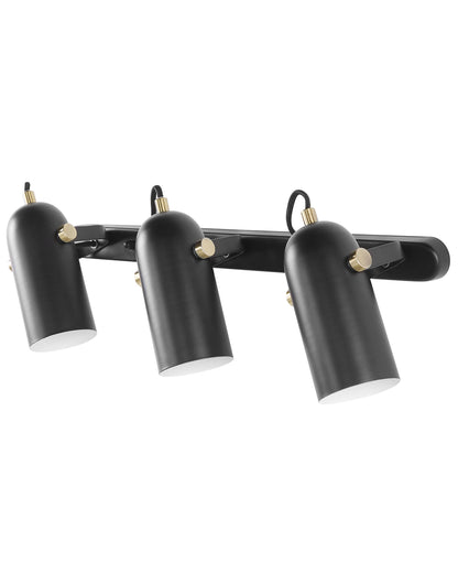  3 Light Spotlight TYRIA Adjustable Metal Black