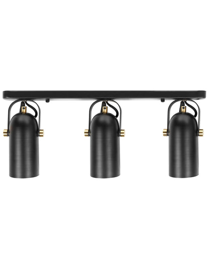  3 Light Spotlight TYRIA Adjustable Metal Black