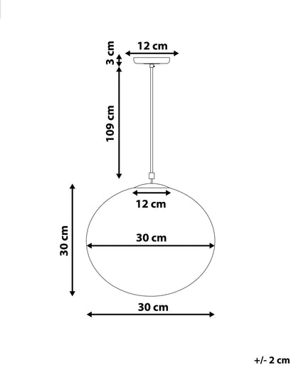  Pendant Lamp BARROW Glass White