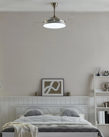  Ceiling Fan With Light IBAR With Remote LED Transparent