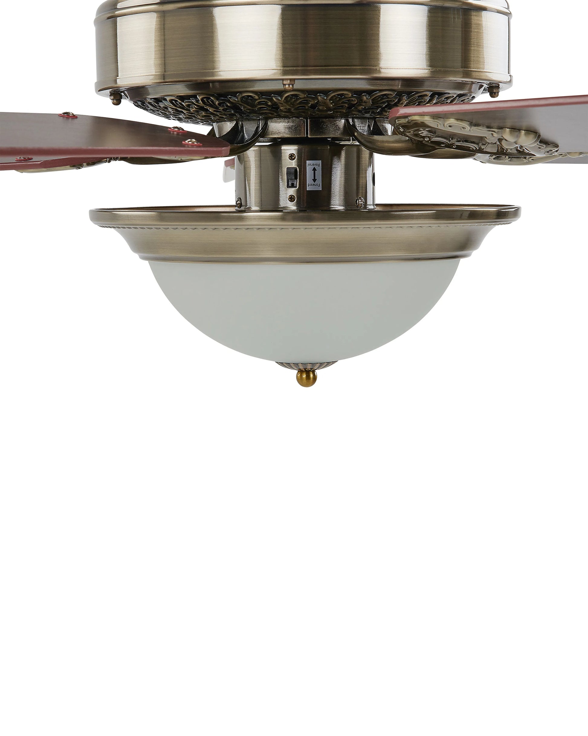  Ceiling Fan With Light BEGEJ With Remote LED Dark Brown