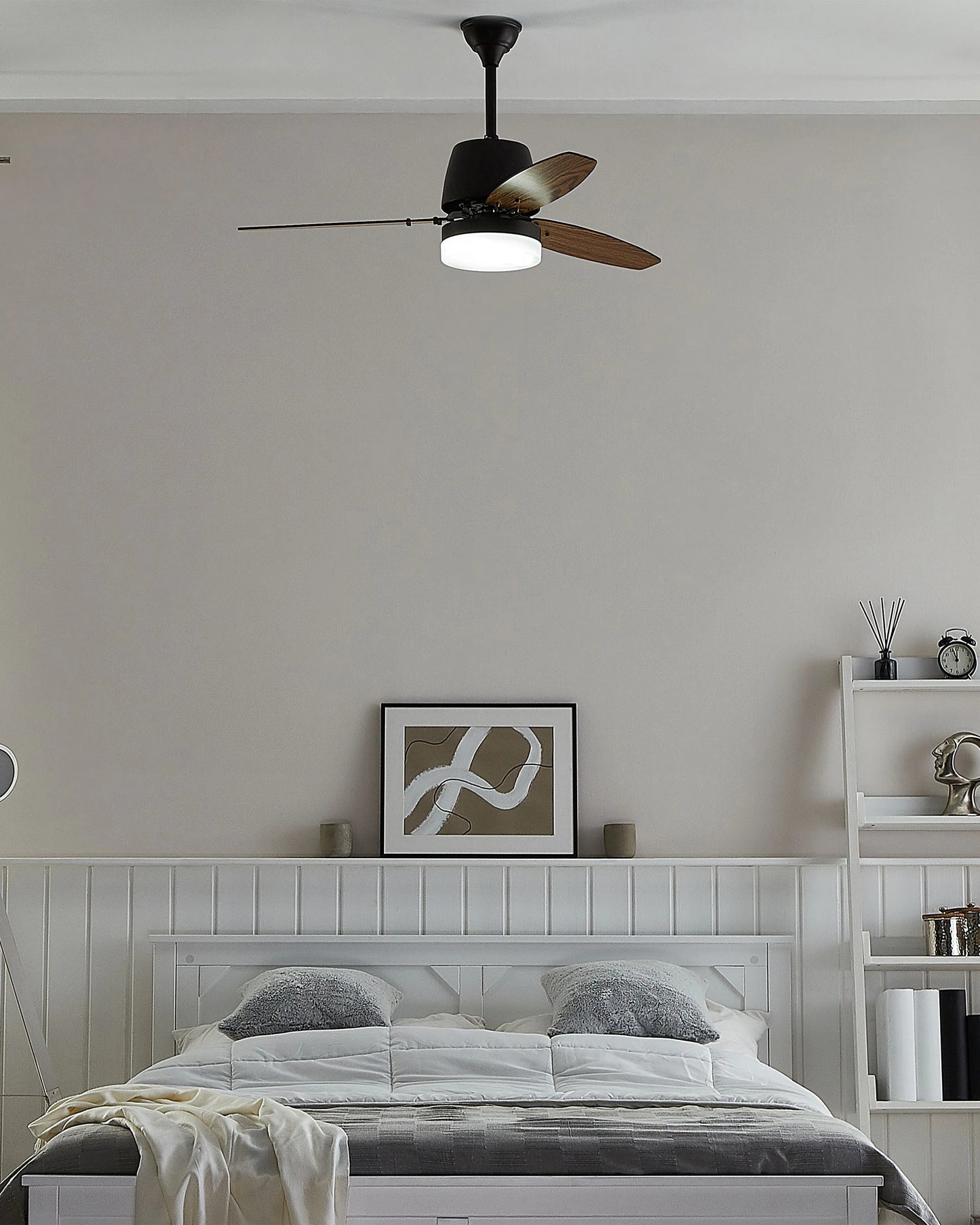  Ceiling Fan With Light MLAVA With Remote LED Brown