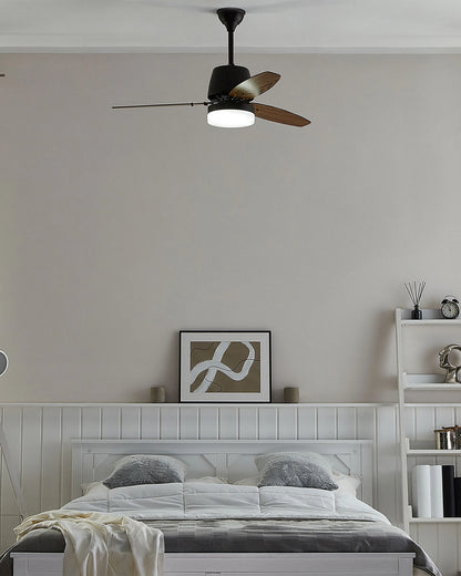 Ceiling Fan With Light MLAVA With Remote LED Brown