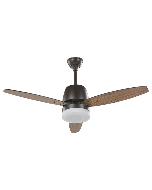  Ceiling Fan With Light MLAVA With Remote LED Brown
