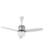  Ceiling Fan With Light MLAVA With Remote LED Silver