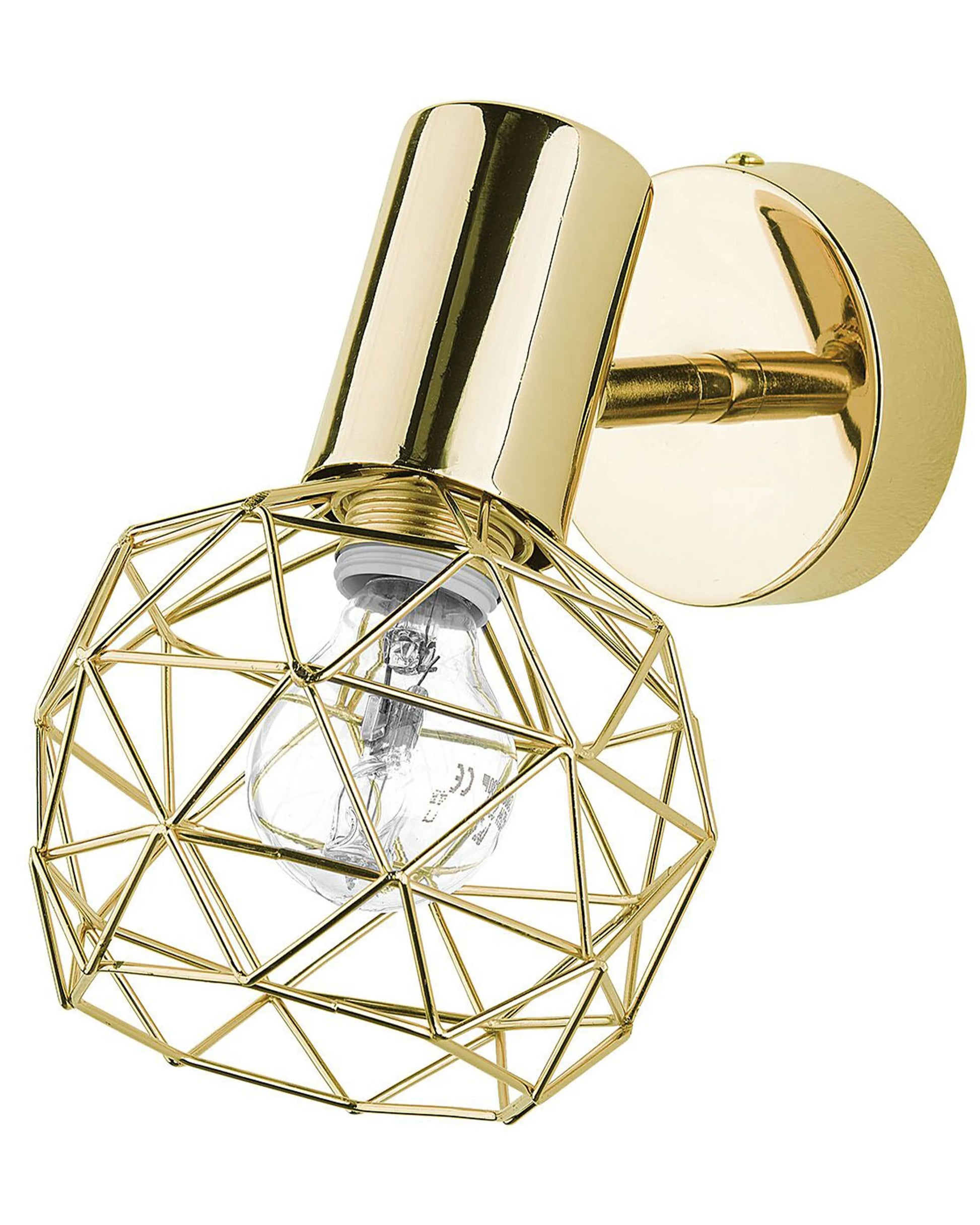  Set Of 2 Spotlight Lamps CHENAB Adjustable Metal Gold