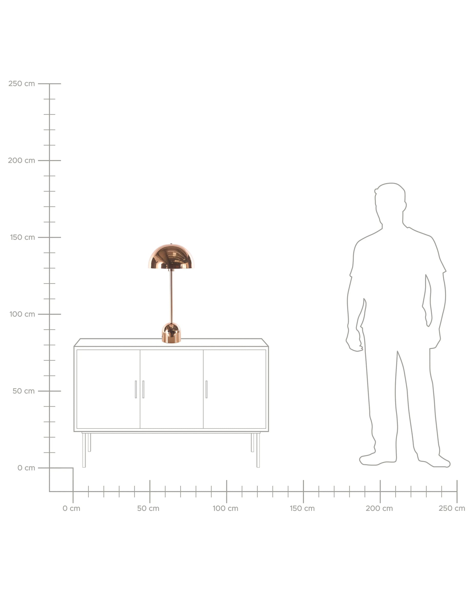  Table Lamp MACASIA Metal Copper