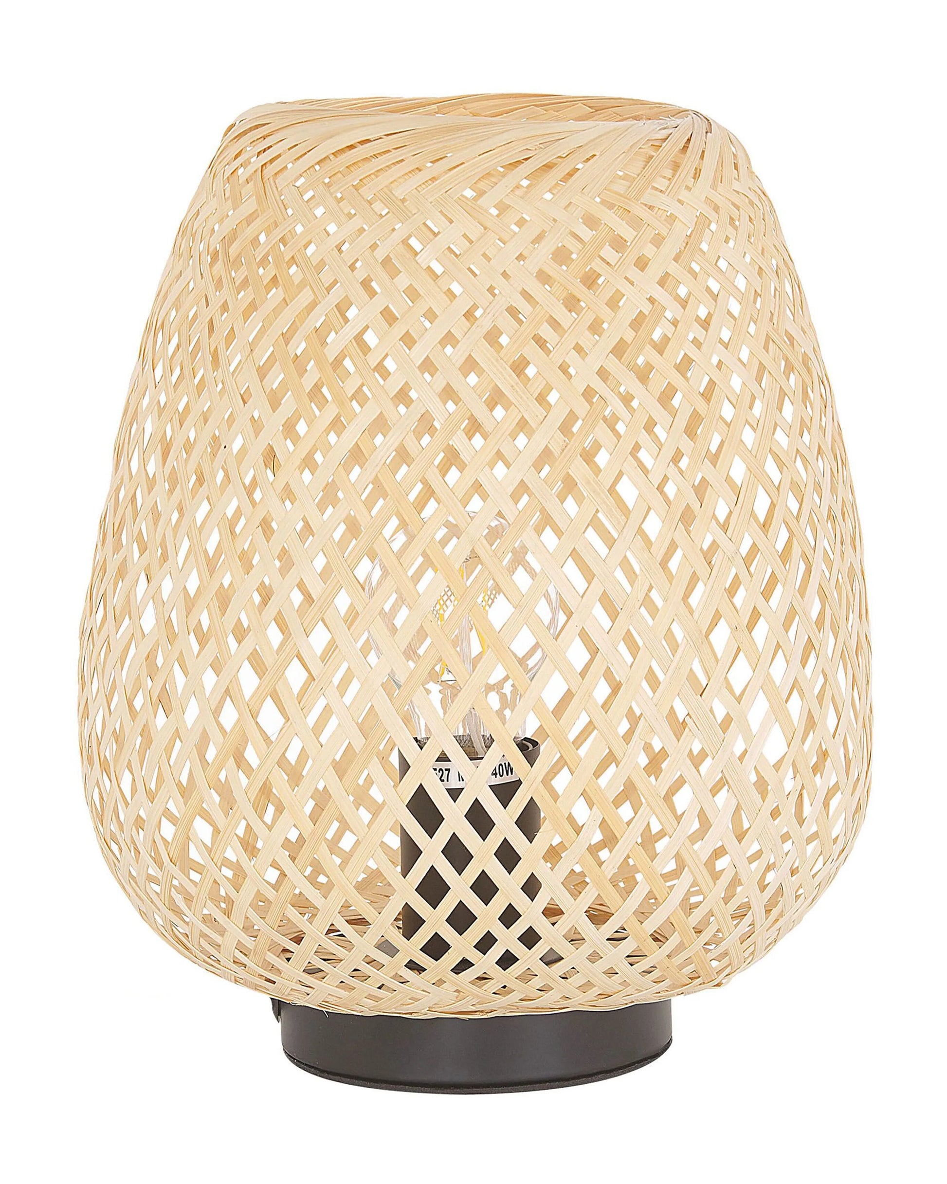  Table Lamp BOMU Bamboo Wood Light Brown