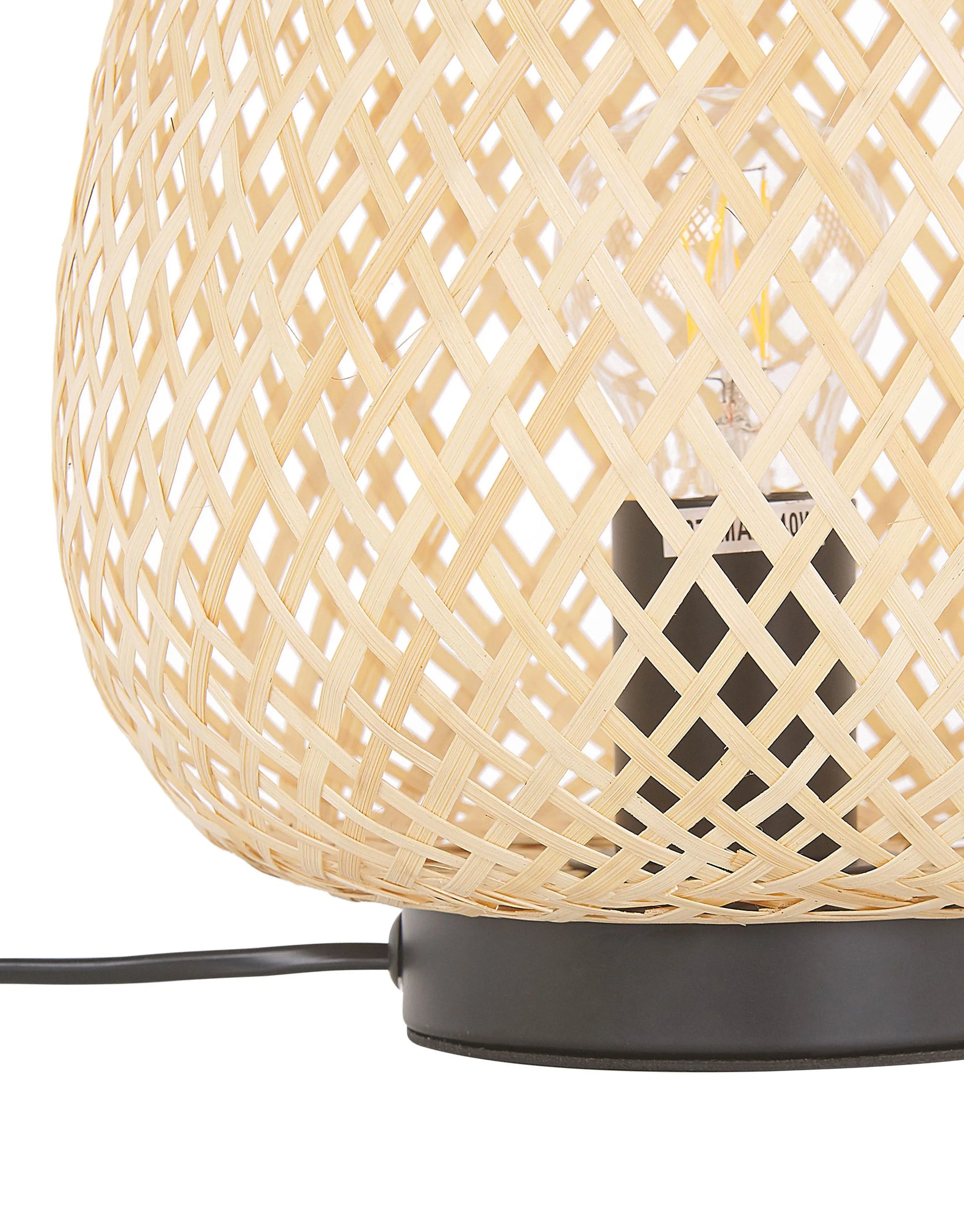  Table Lamp BOMU Bamboo Wood Light Brown