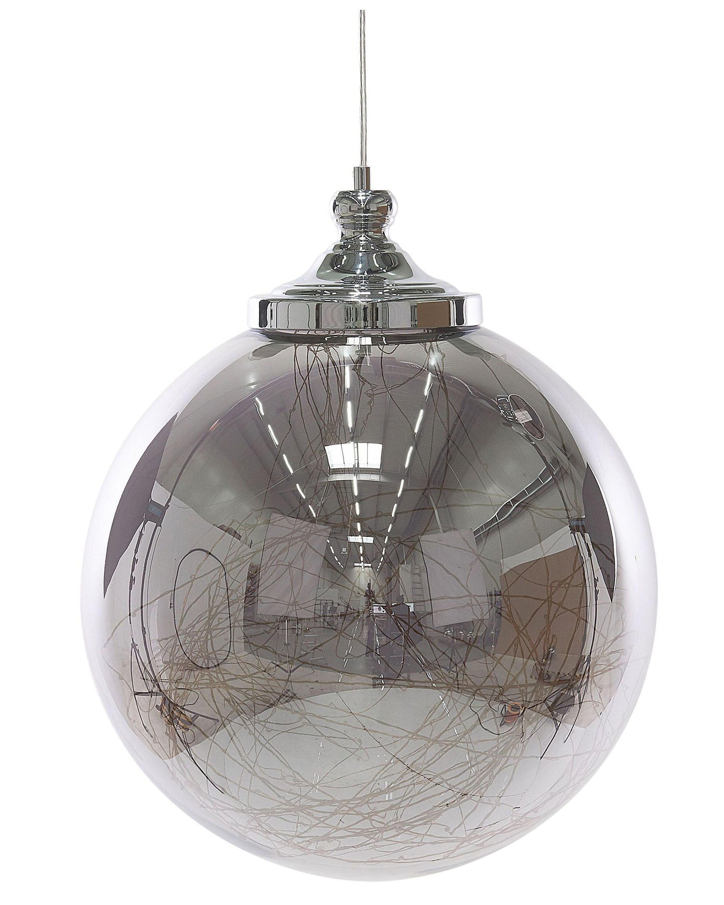  Pendant Lamp BENI Glass Silver