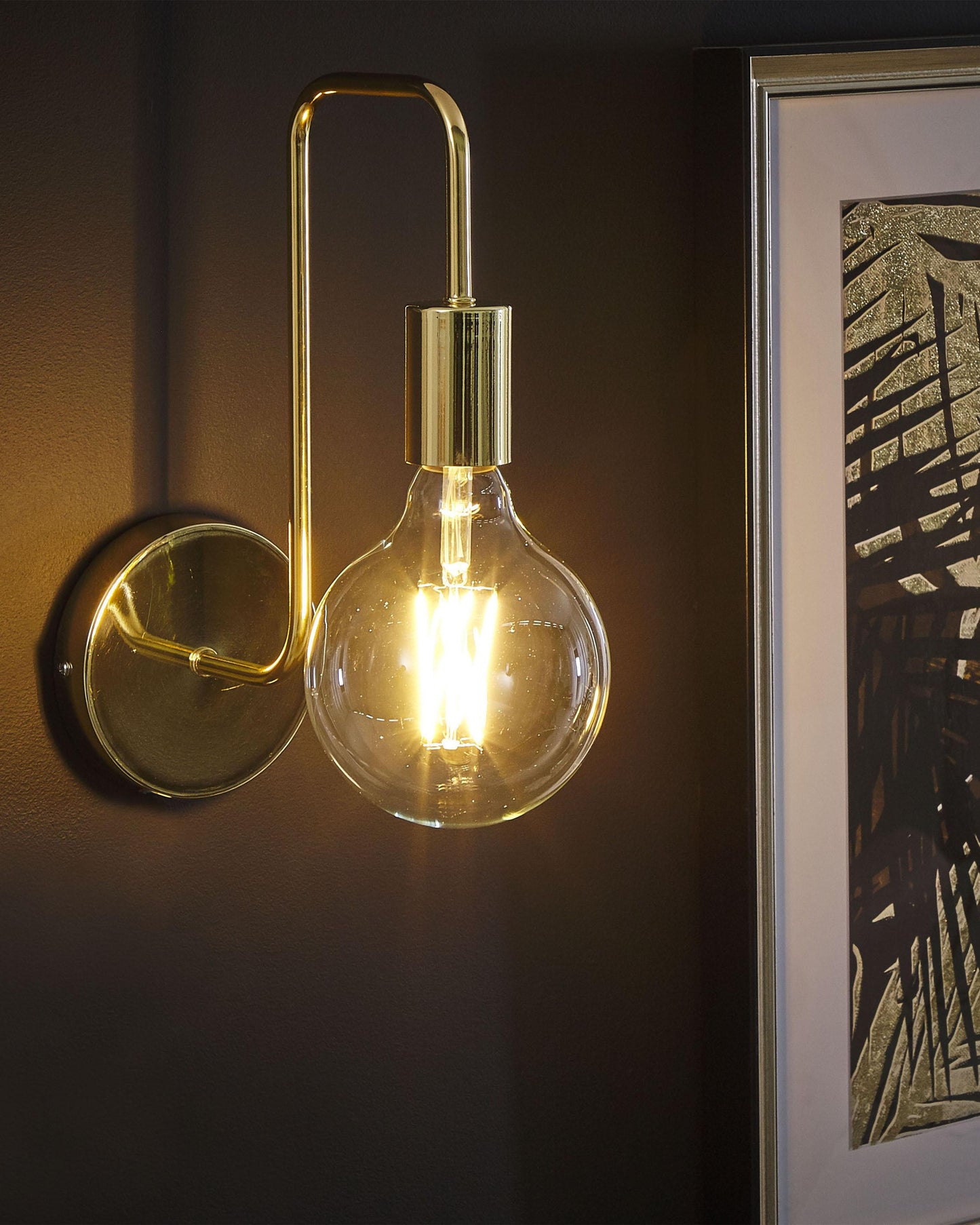  Wall Lamp SAVENA Metal Gold