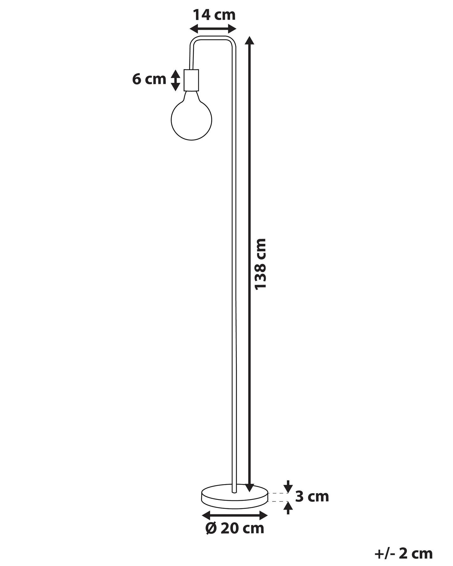  Floor Lamp SAVENA Metal Gold