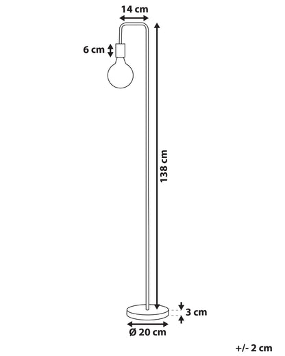  Floor Lamp SAVENA Metal Gold