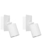  Set Of 2 Spotlight Lamps TIGRIS Adjustable Metal White