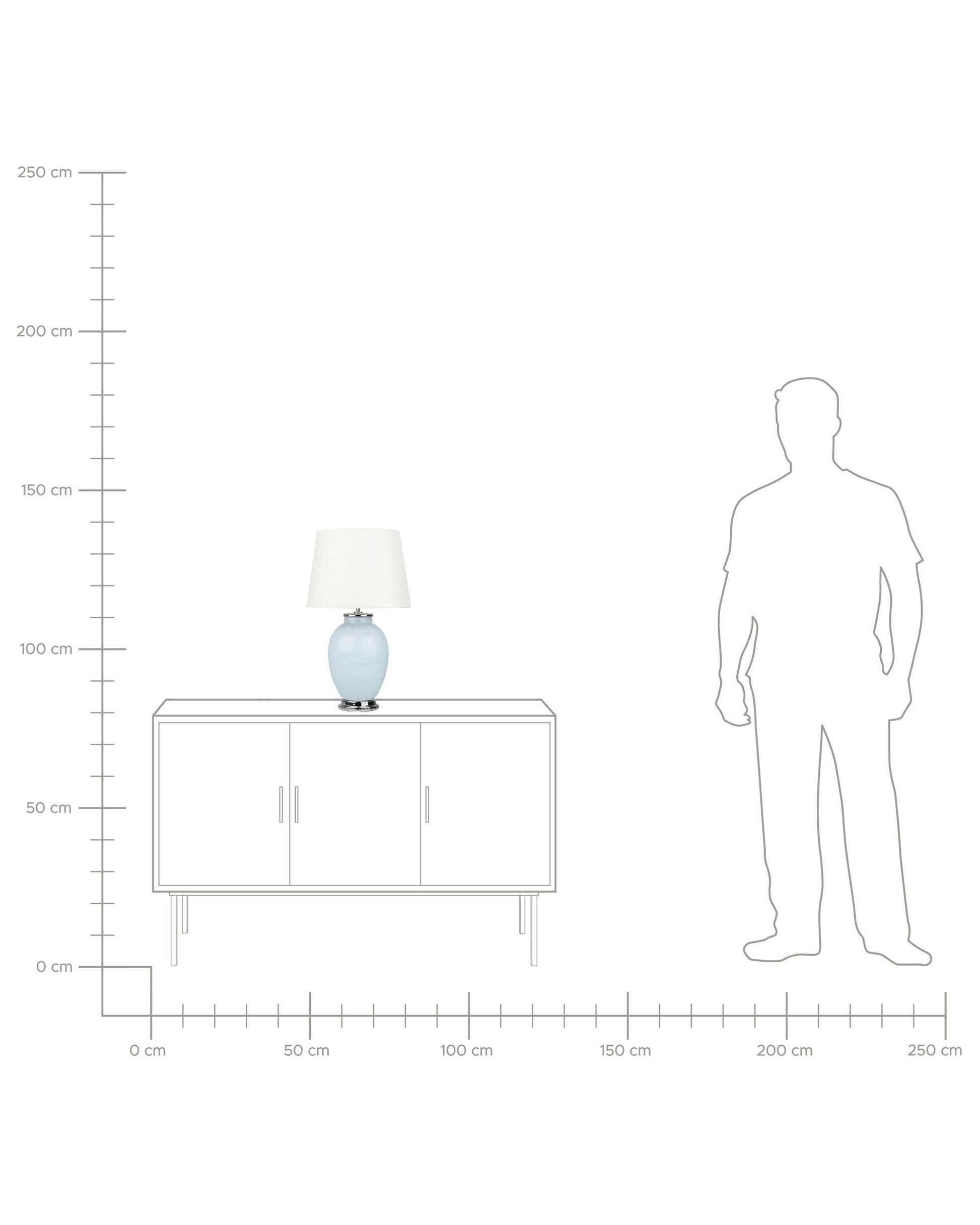  Table Lamp BRENTA Ceramic Light Blue