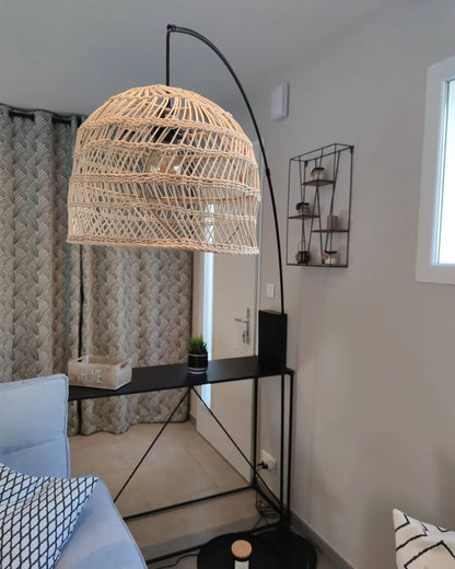  Floor Lamp GUAVIARE Rattan Beige