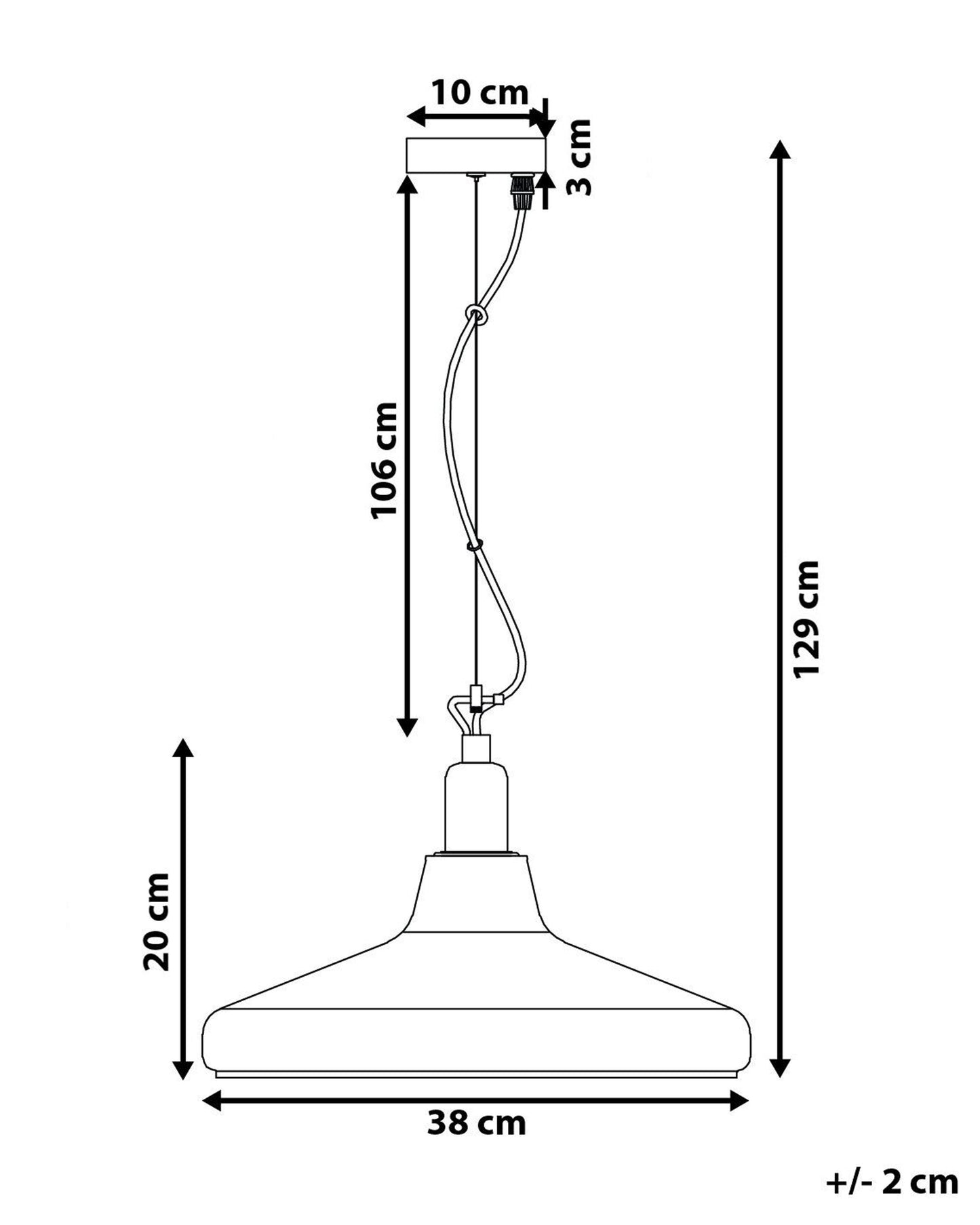  Pendant Lamp ALIKOS Glass Gold