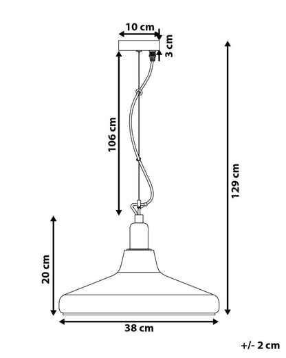  Pendant Lamp ALIKOS Glass Gold