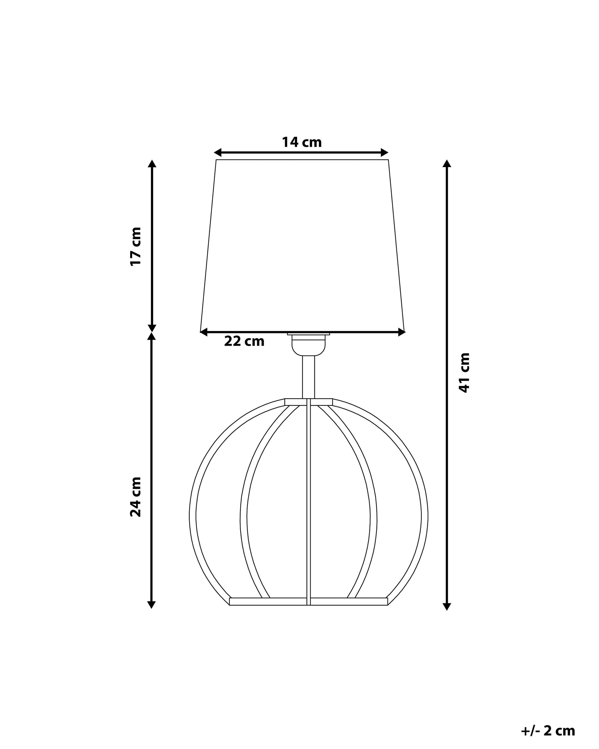  Table Lamp SAMO Brown/ White