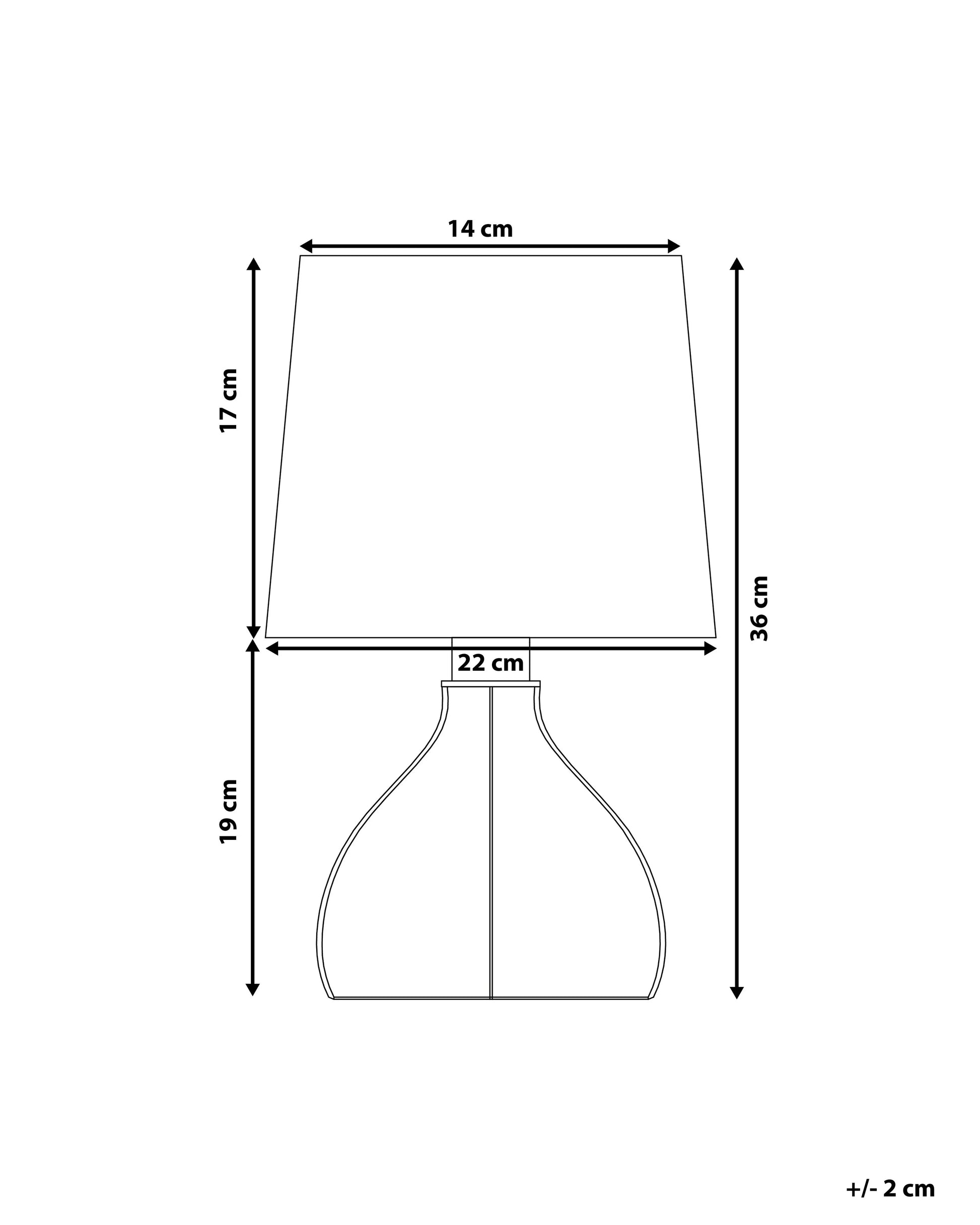  Table Lamp AGUEDA Brown/ White