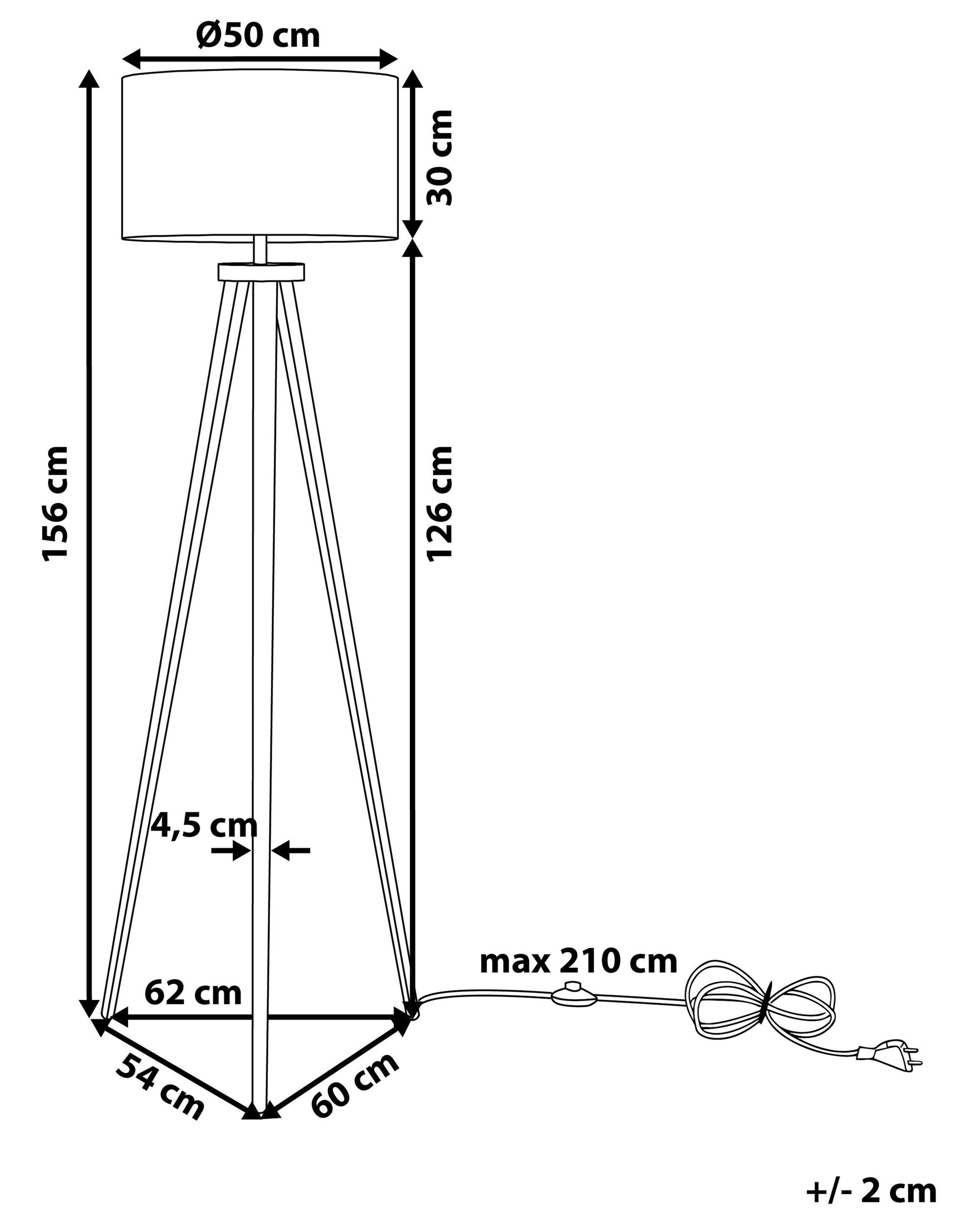  Floor Lamp STILETTO Metal Copper