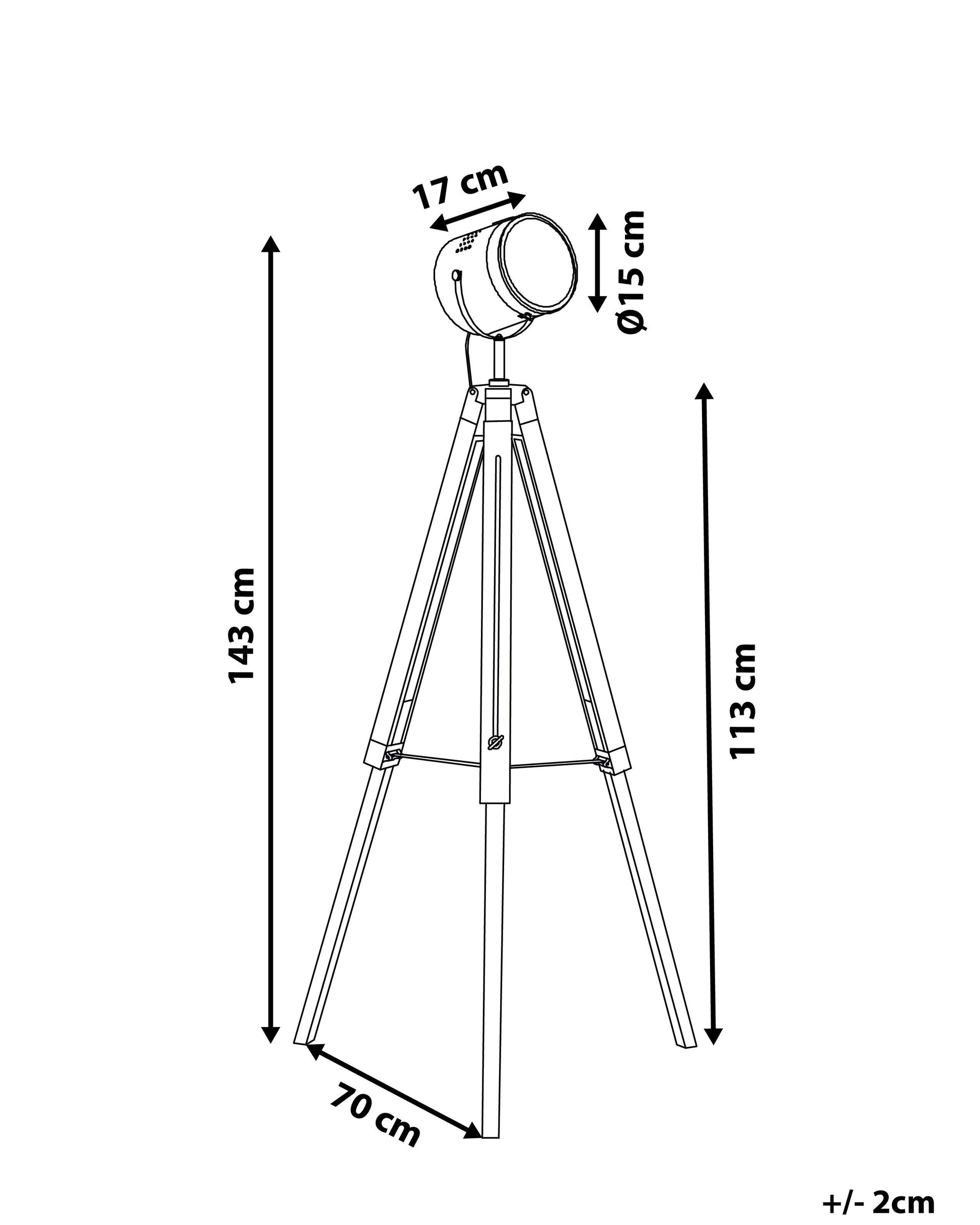  Floor Lamp ALZETTE Pine Wood White
