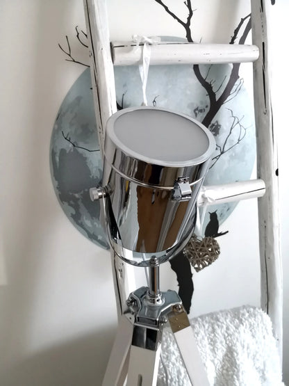  Floor Lamp ALZETTE Pine Wood White