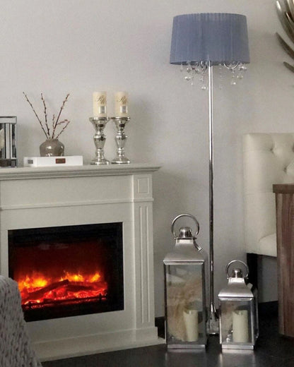  Floor Lamp EVANS Metal Light Grey